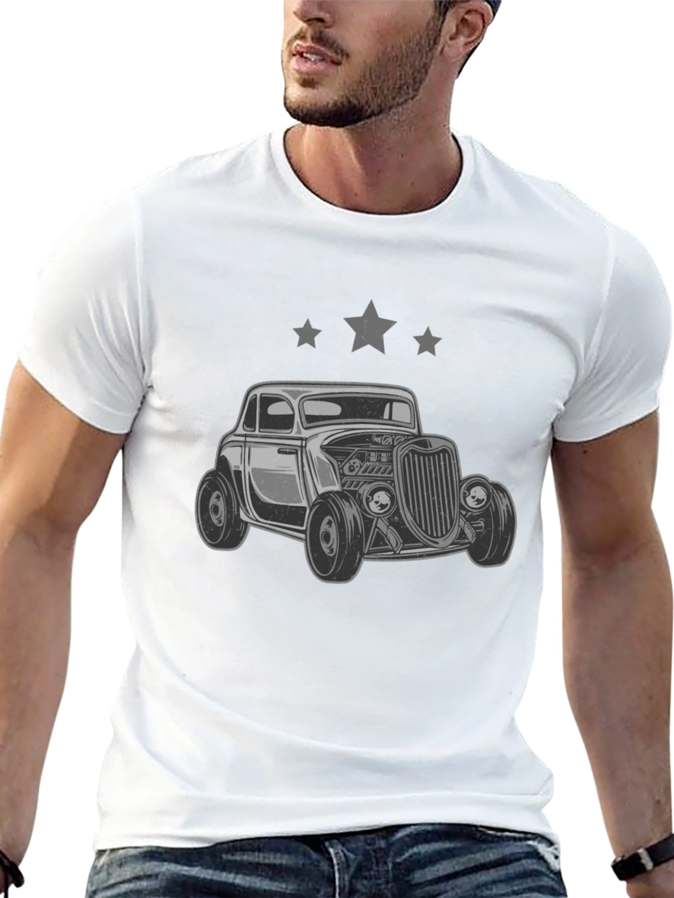Retro Car Graphic T-Shirt