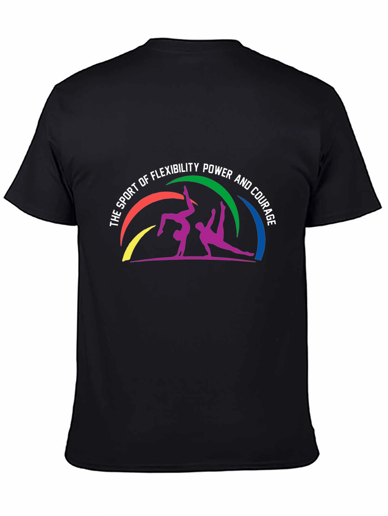 Flexibility Power Courage T-Shirt - Black