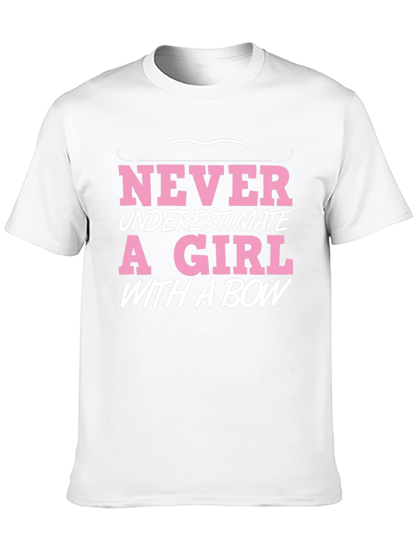 Never Underestimate a Girl With a Bow Black T-Shirt
