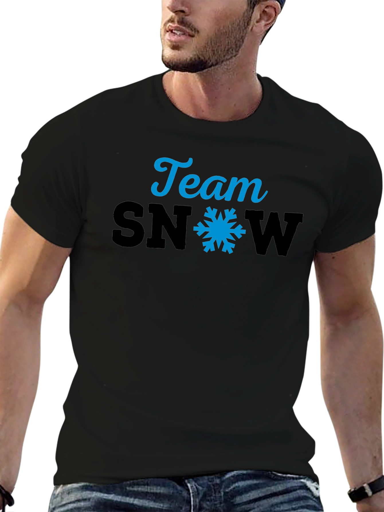 Team Snow Graphic Tee - Black