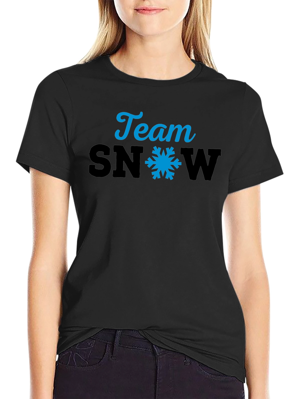 Team Snow Graphic Tee - Black