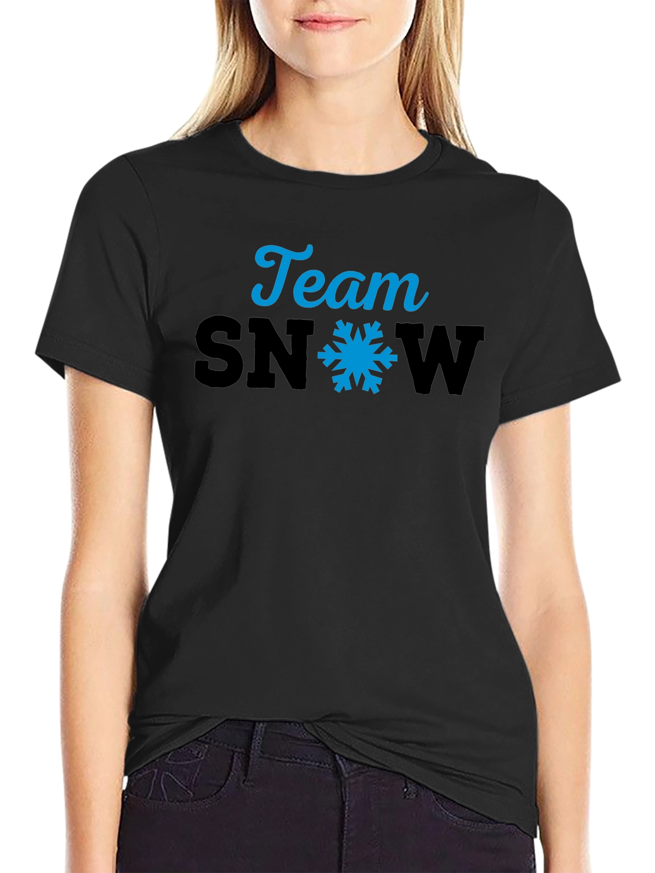 Team Snow Graphic Tee - Black