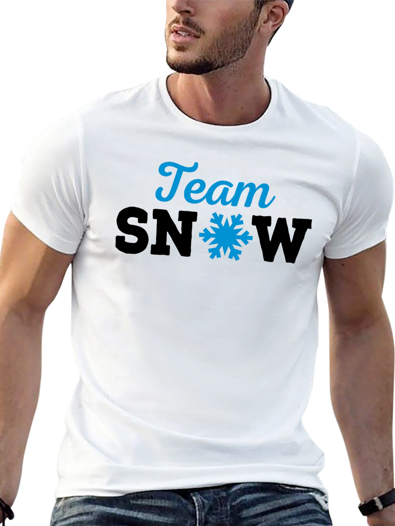 Team Snow Graphic Tee - Black