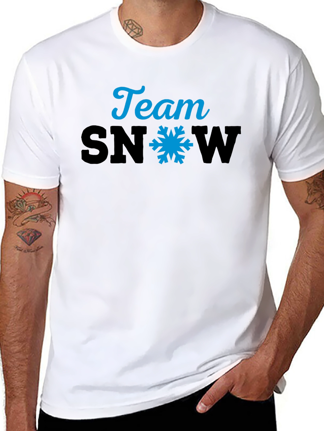 Team Snow Graphic Tee - Black