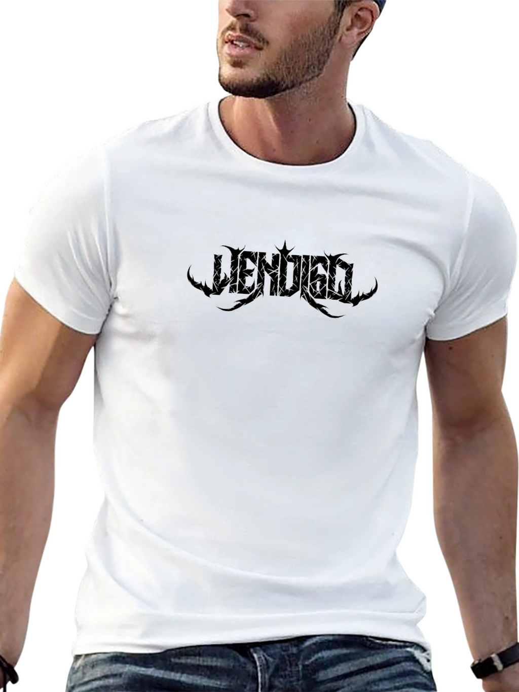 Vendigo Black Metal Band Logo Graphic T-Shirt