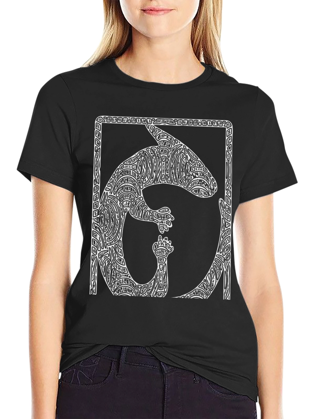 Abstract Anteater Graphic Tee - Modern Design