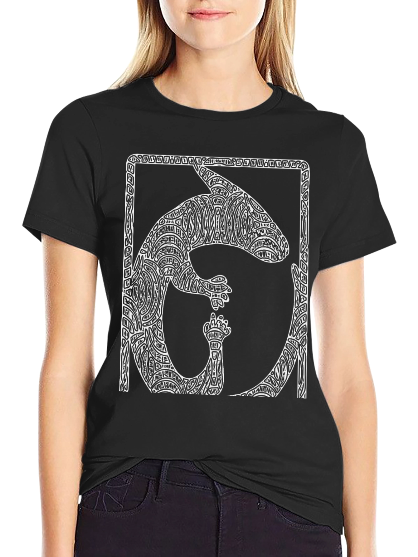 Abstract Anteater Graphic Tee - Modern Design