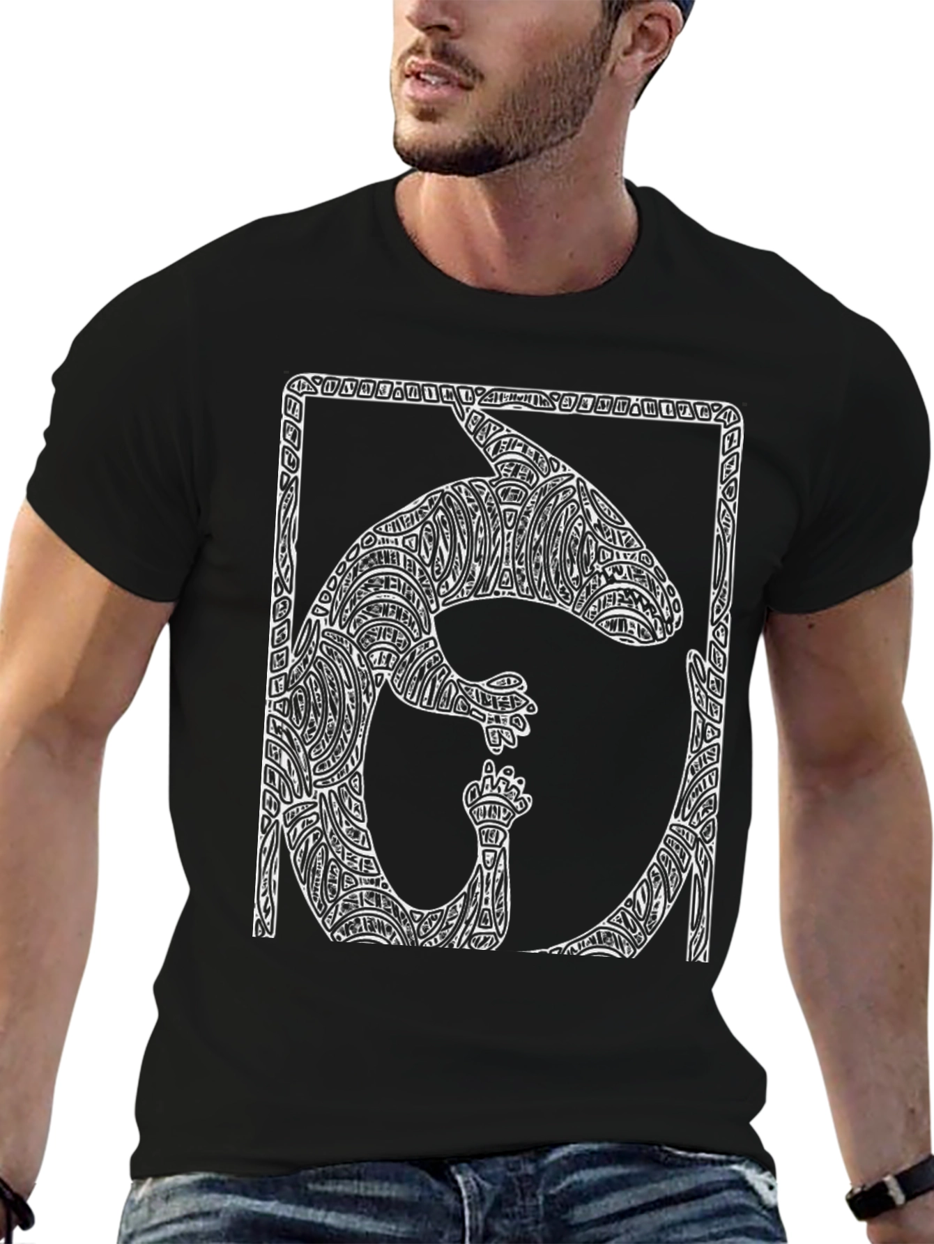 Abstract Anteater Graphic Tee - Modern Design