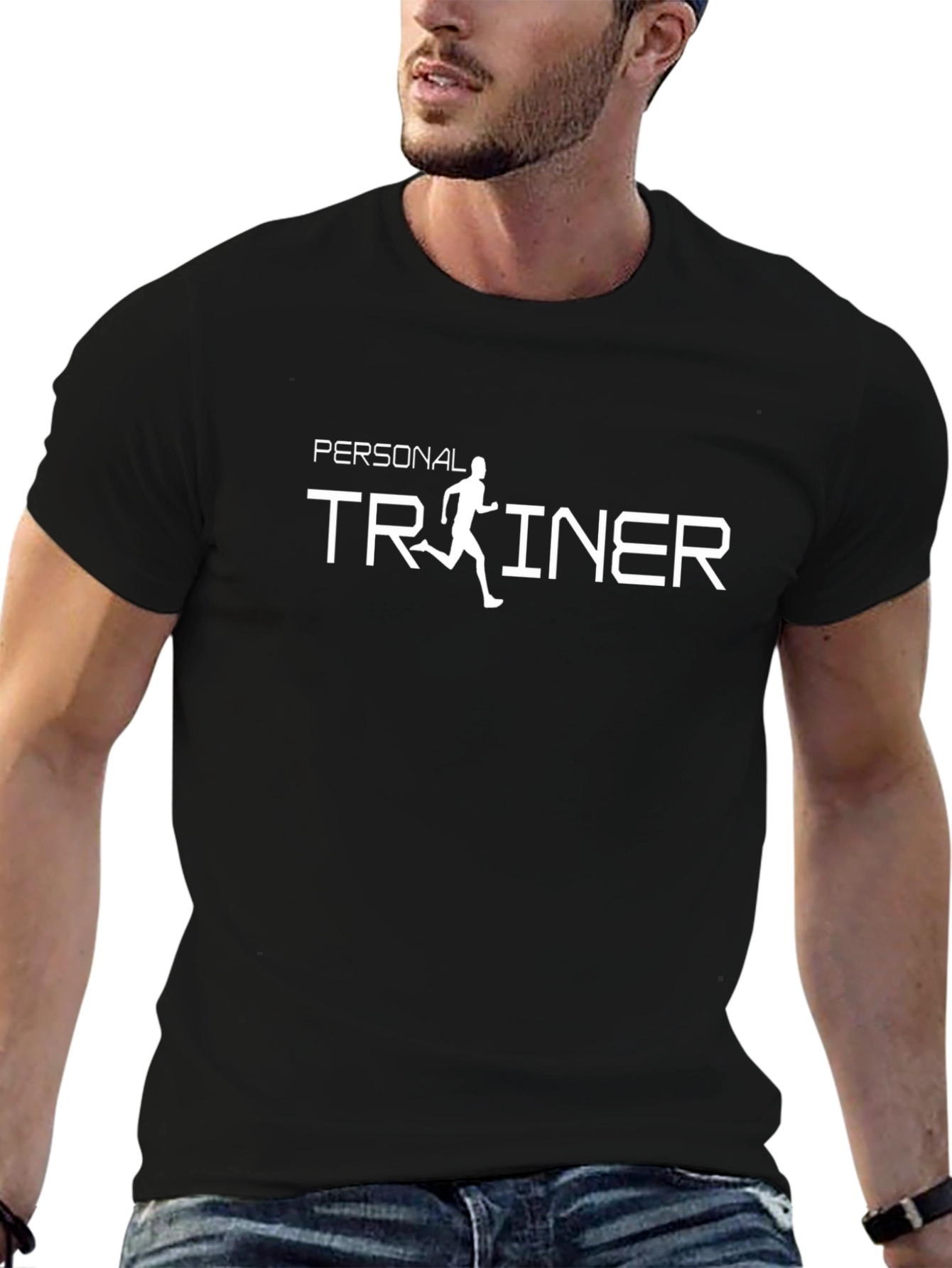 Personal Trainer Black Graphic T-Shirt