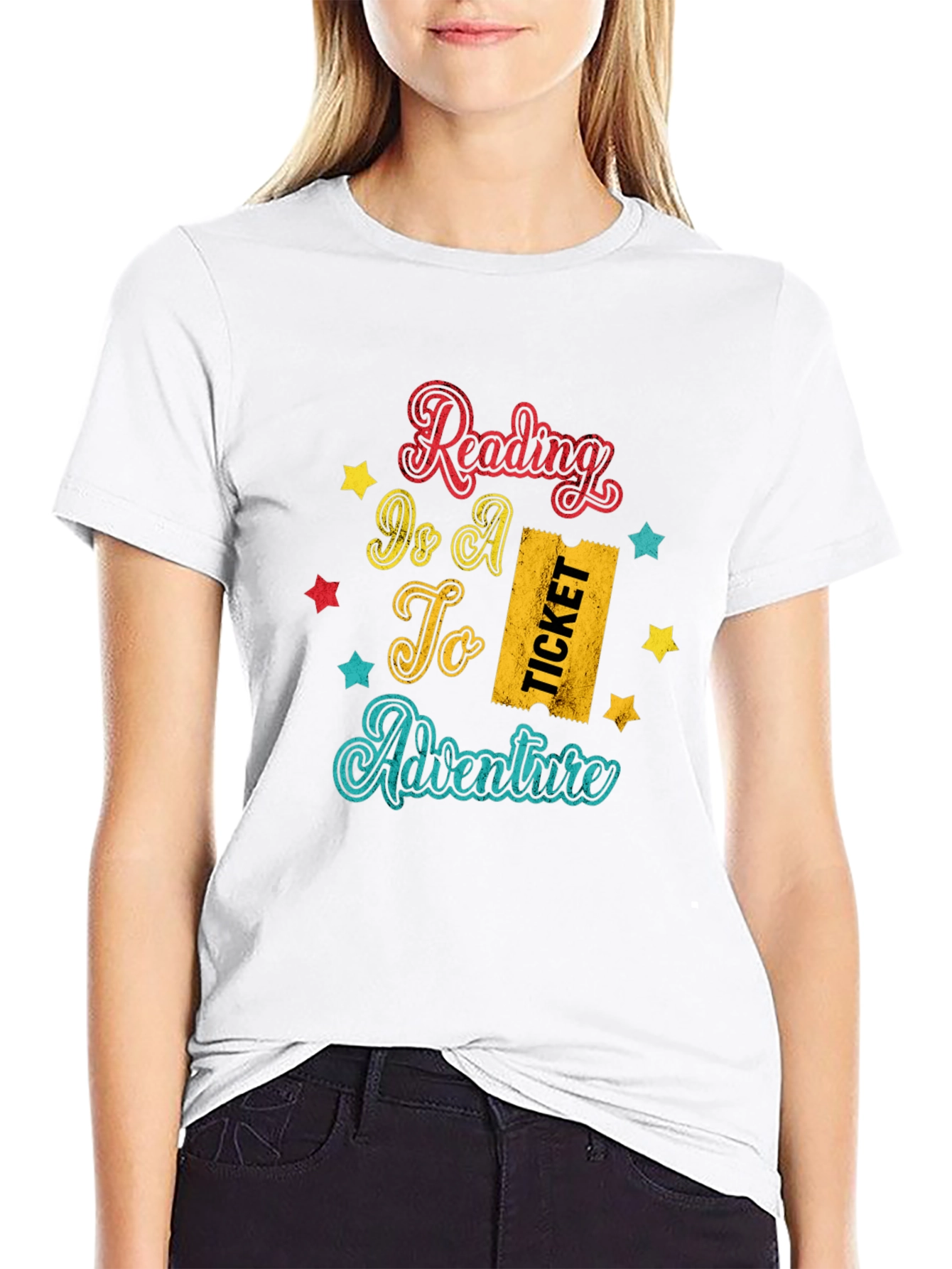 Reading Is a Ticket to Adventure Graphic Tee