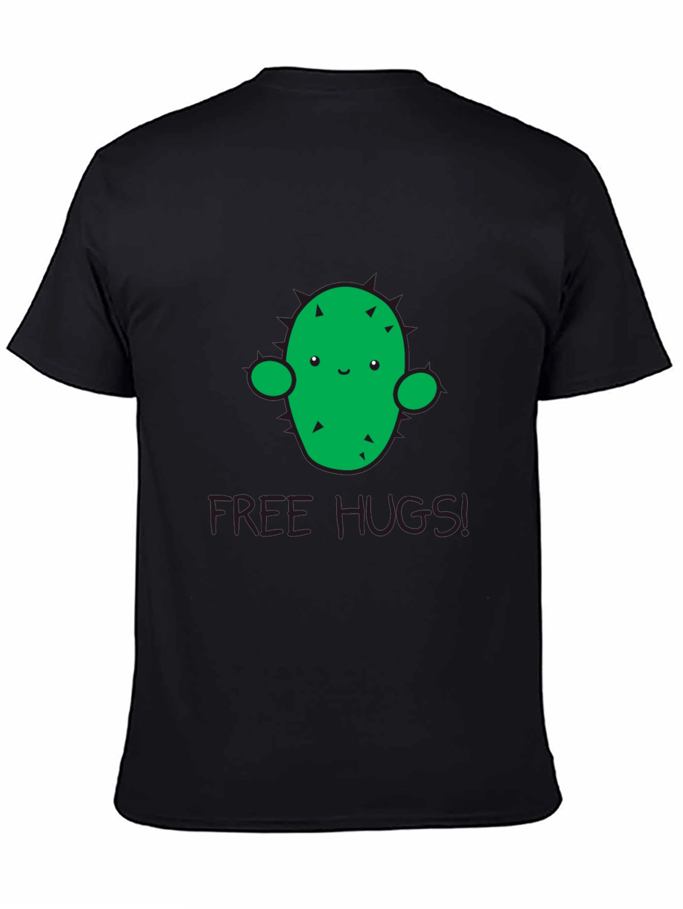 Cute Cactus Free Hugs Graphic T-Shirt - Unisex