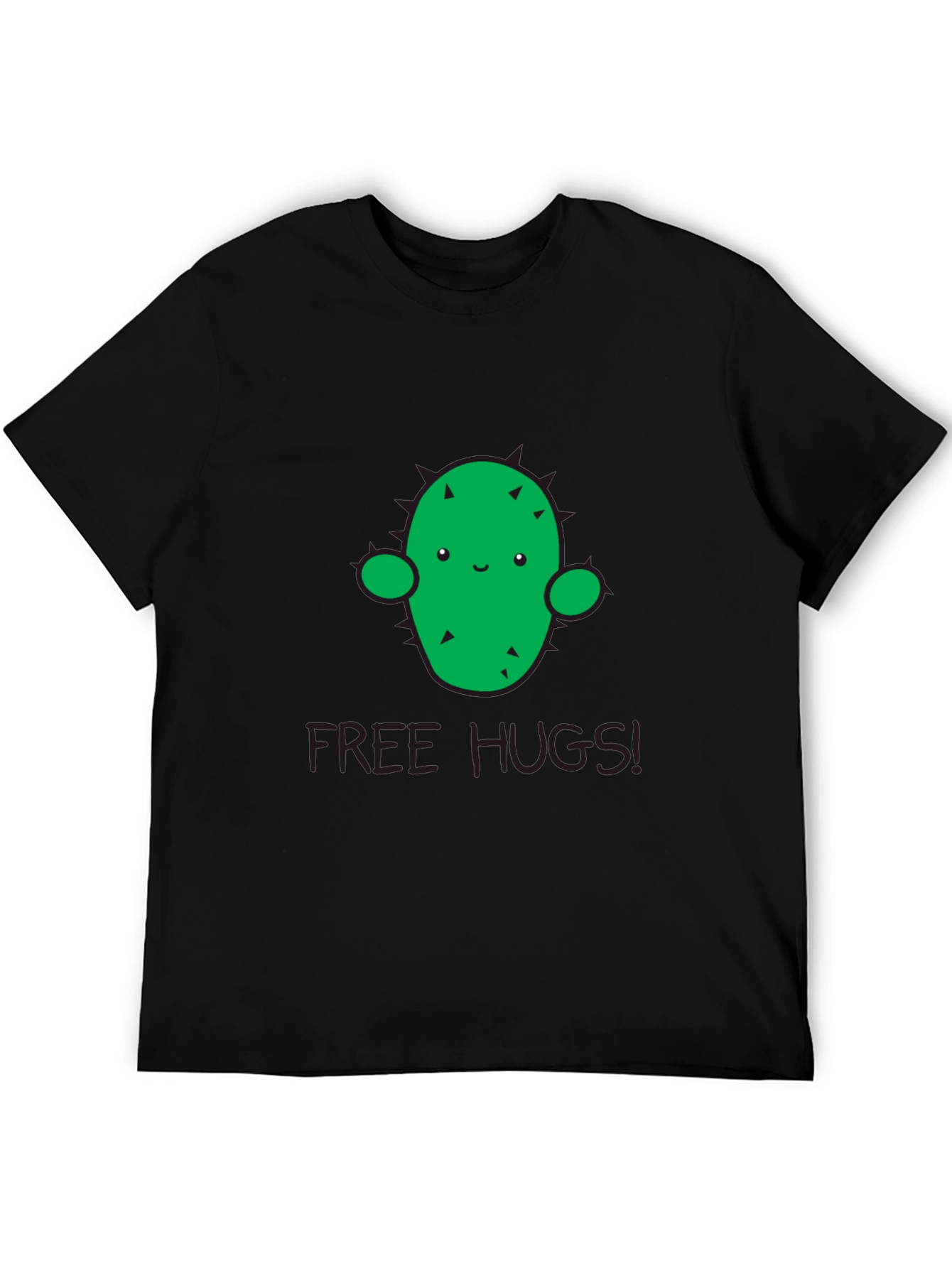 Cute Cactus Free Hugs Graphic T-Shirt - Unisex