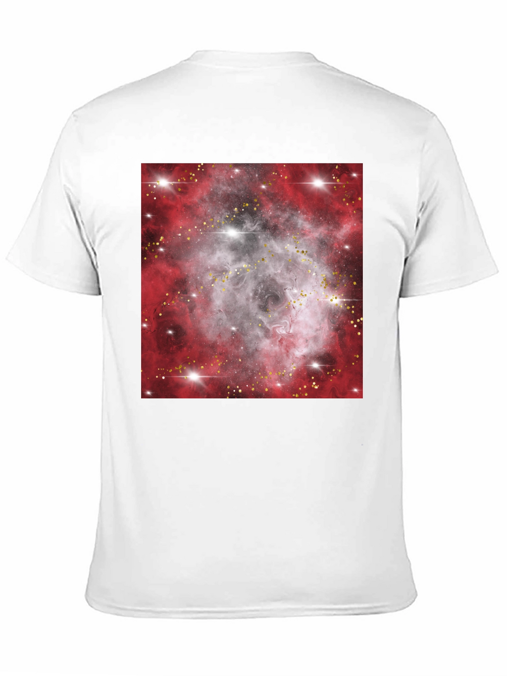 Galaxy Nebula Print Black T-Shirt