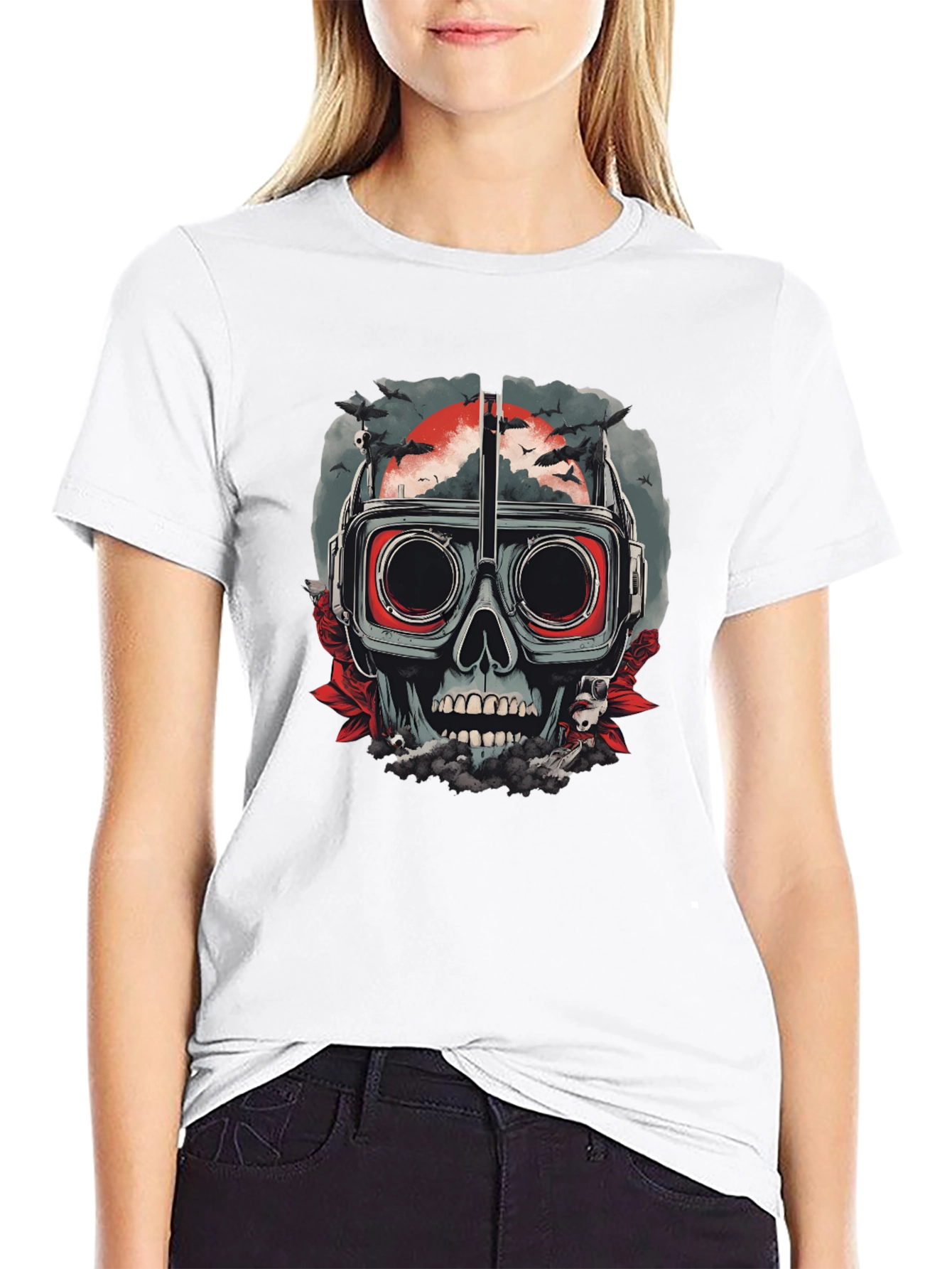 Skull Goggles T-Shirt - Mens Graphic Tee