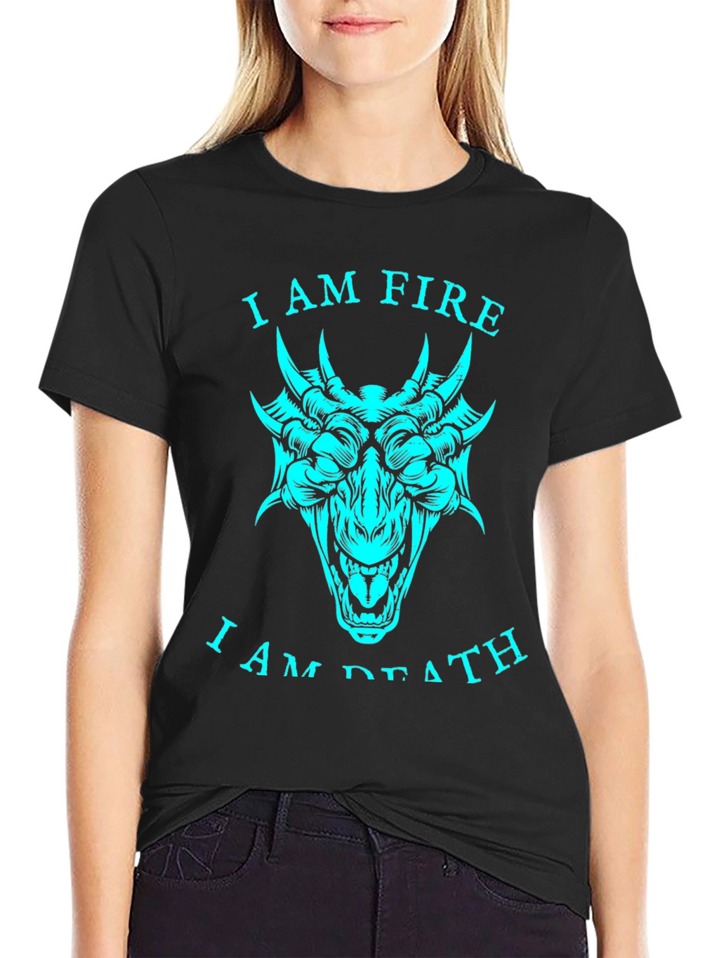Dragon Fire Death Graphic T-Shirt