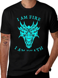 Dragon Fire Death Graphic T-Shirt