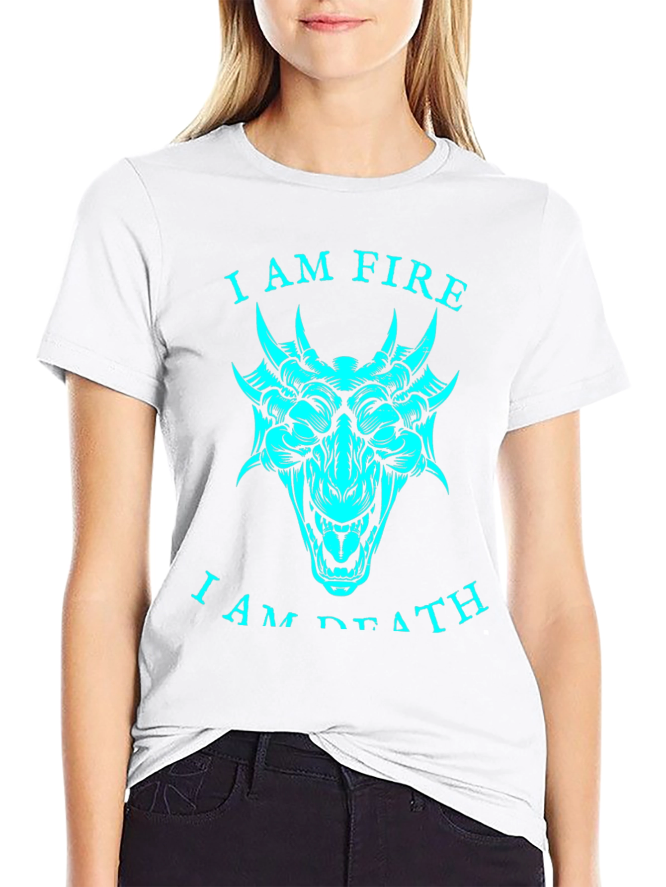Dragon Fire Death Graphic T-Shirt