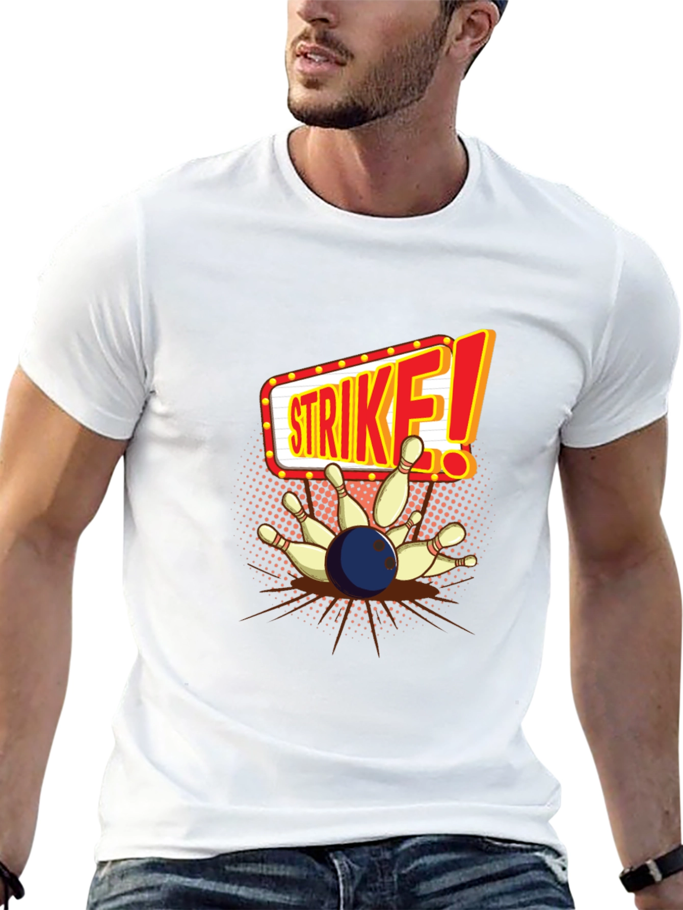 Strike Bowling T-Shirt - Perfect for Bowling Alleys!