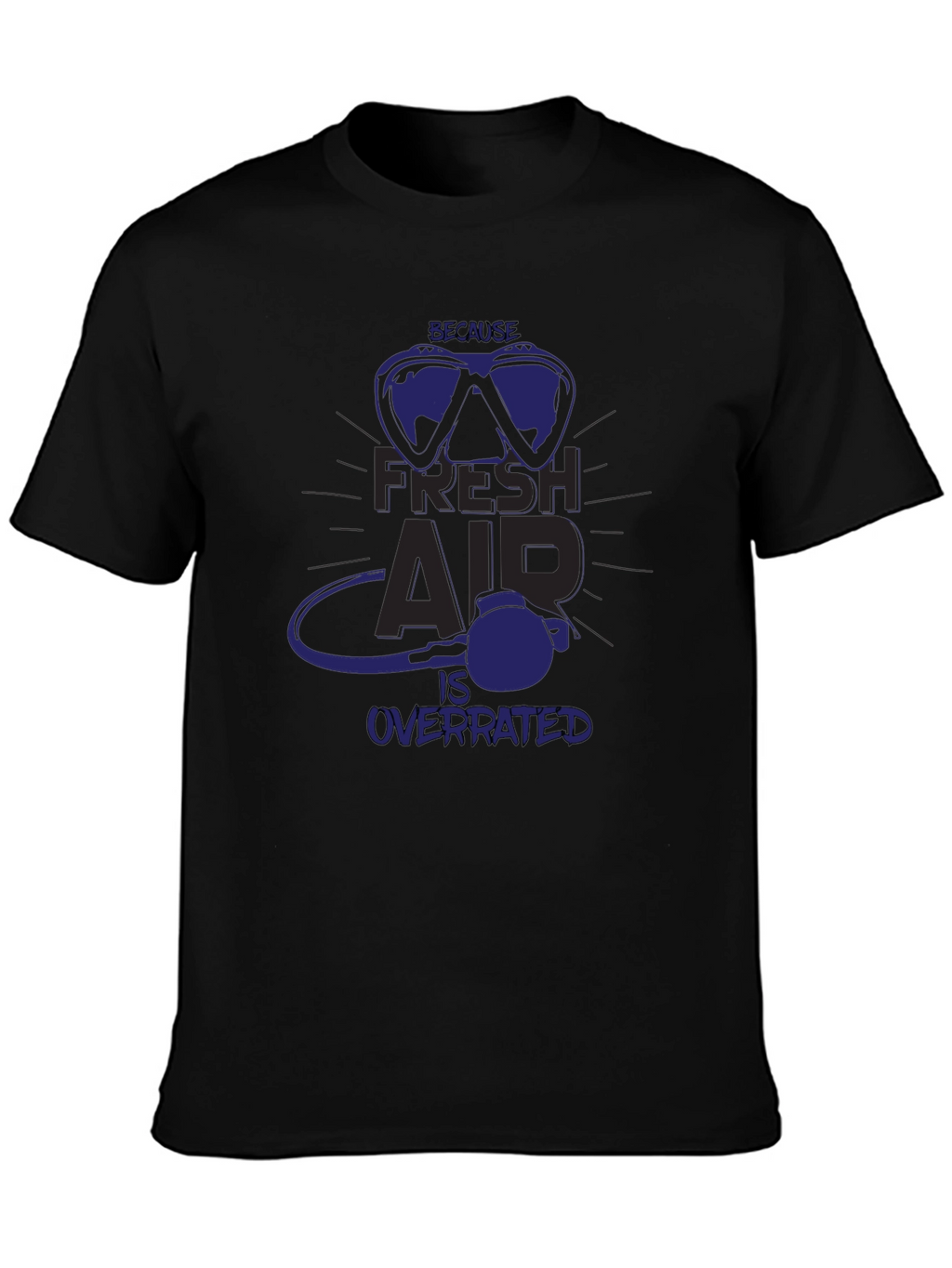 Fresh Air Overrated Scuba Diving T-Shirt