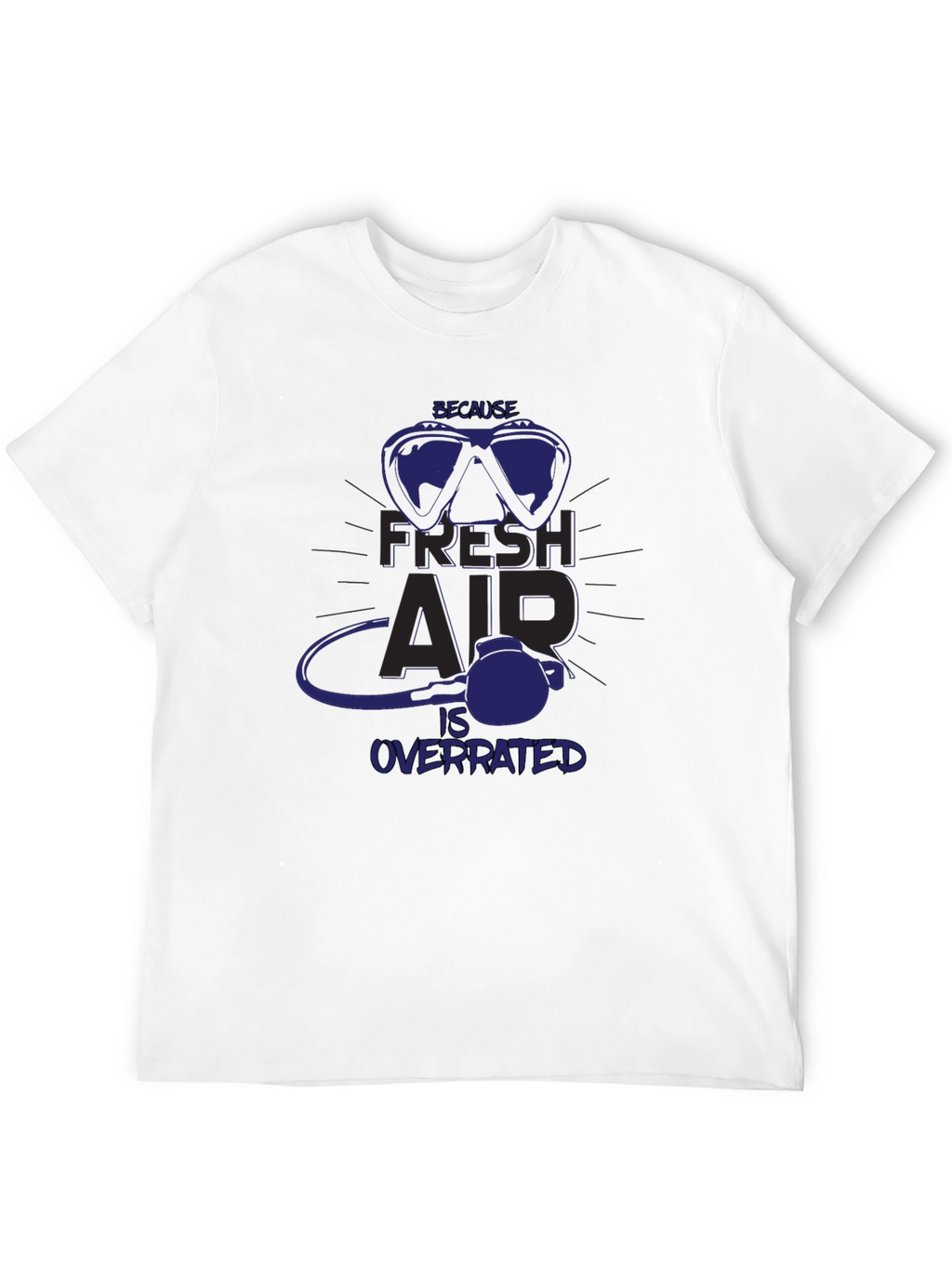 Fresh Air Overrated Scuba Diving T-Shirt