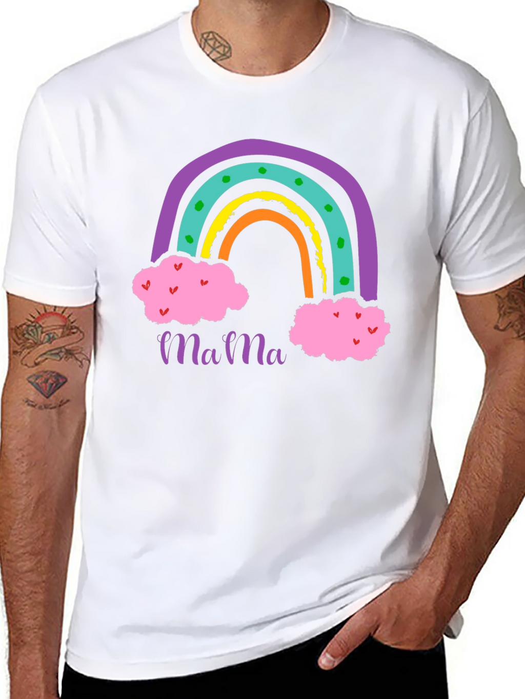Mama Rainbow Graphic T-Shirt