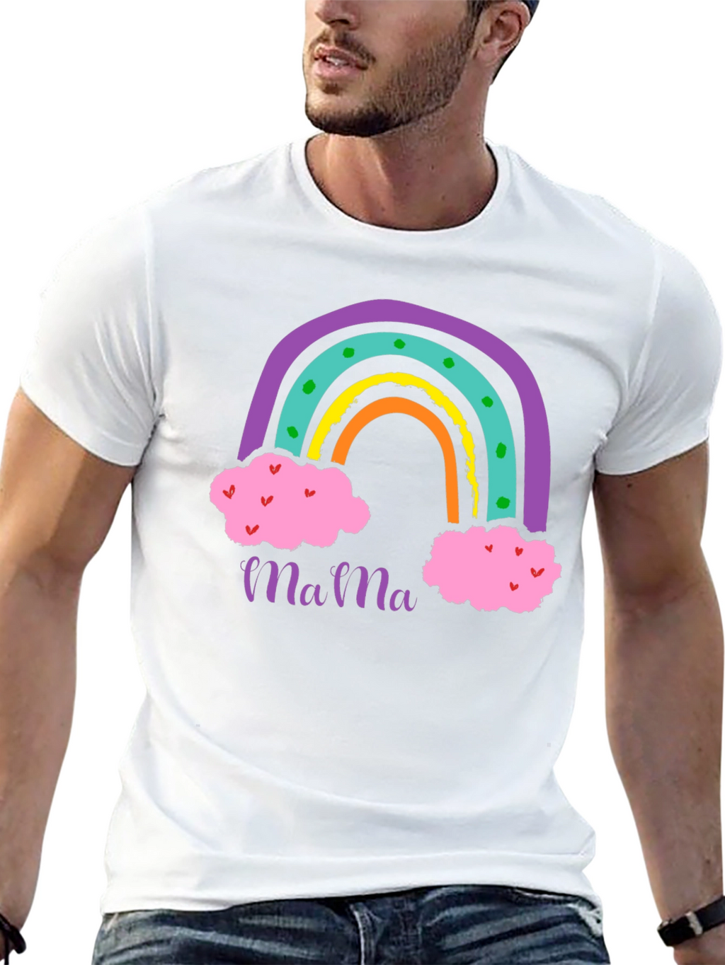 Mama Rainbow Graphic T-Shirt