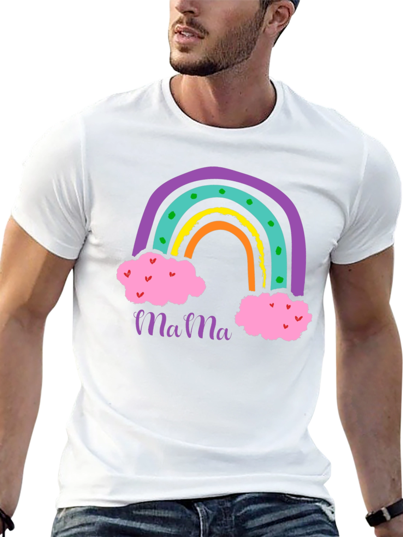 Mama Rainbow Graphic T-Shirt