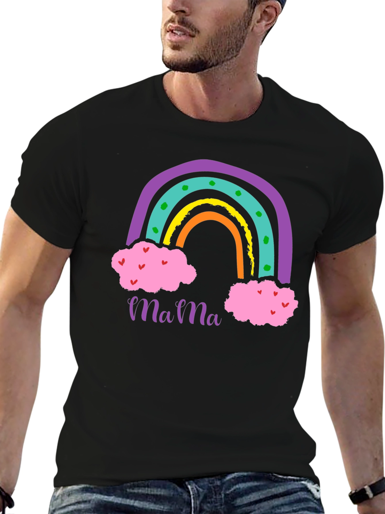 Mama Rainbow Graphic T-Shirt