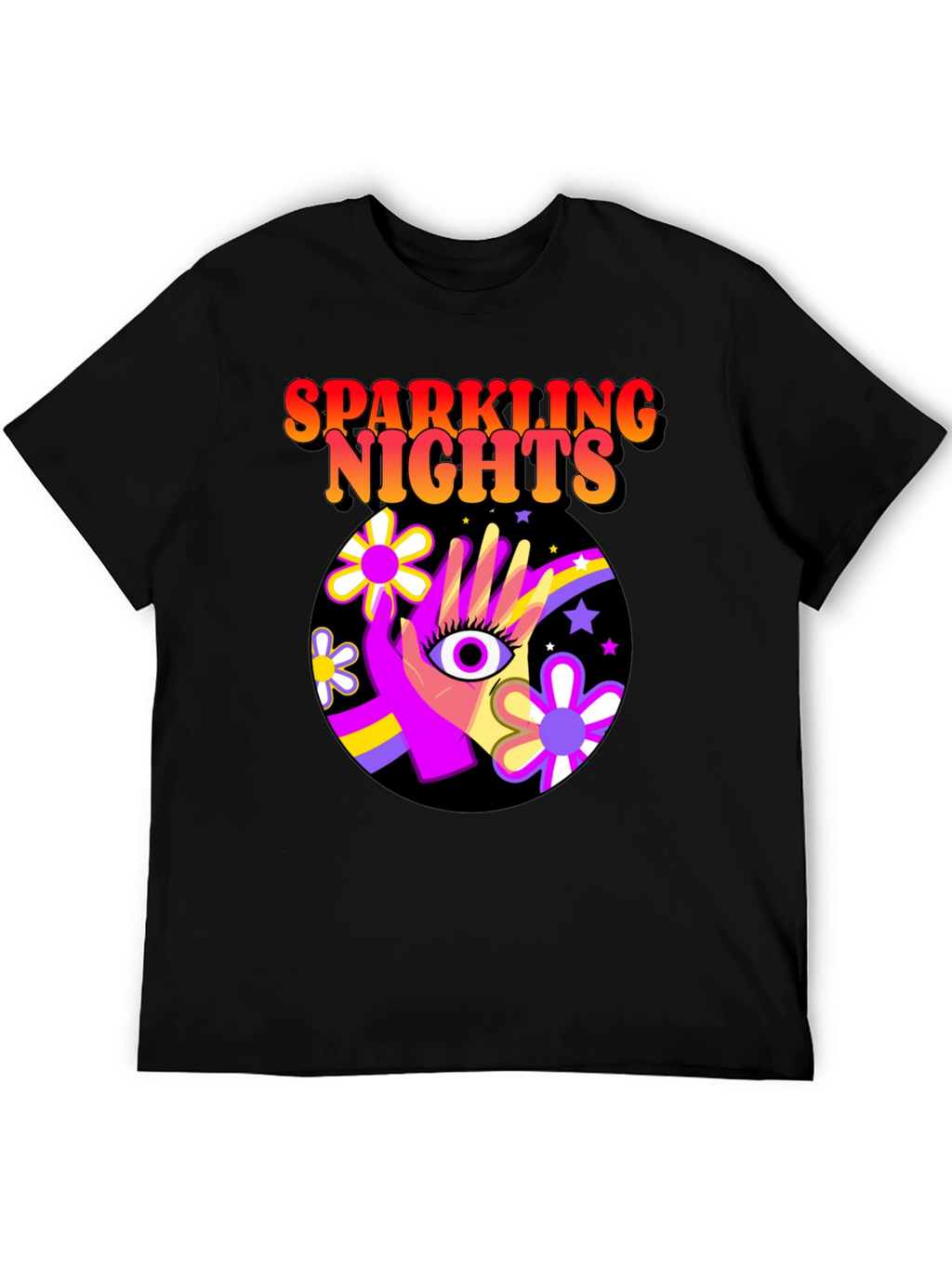 Sparkling Nights Retro T-Shirt