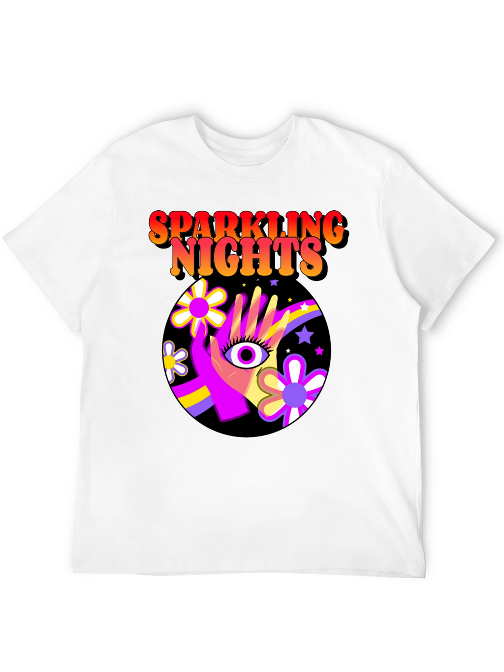 Sparkling Nights Retro T-Shirt