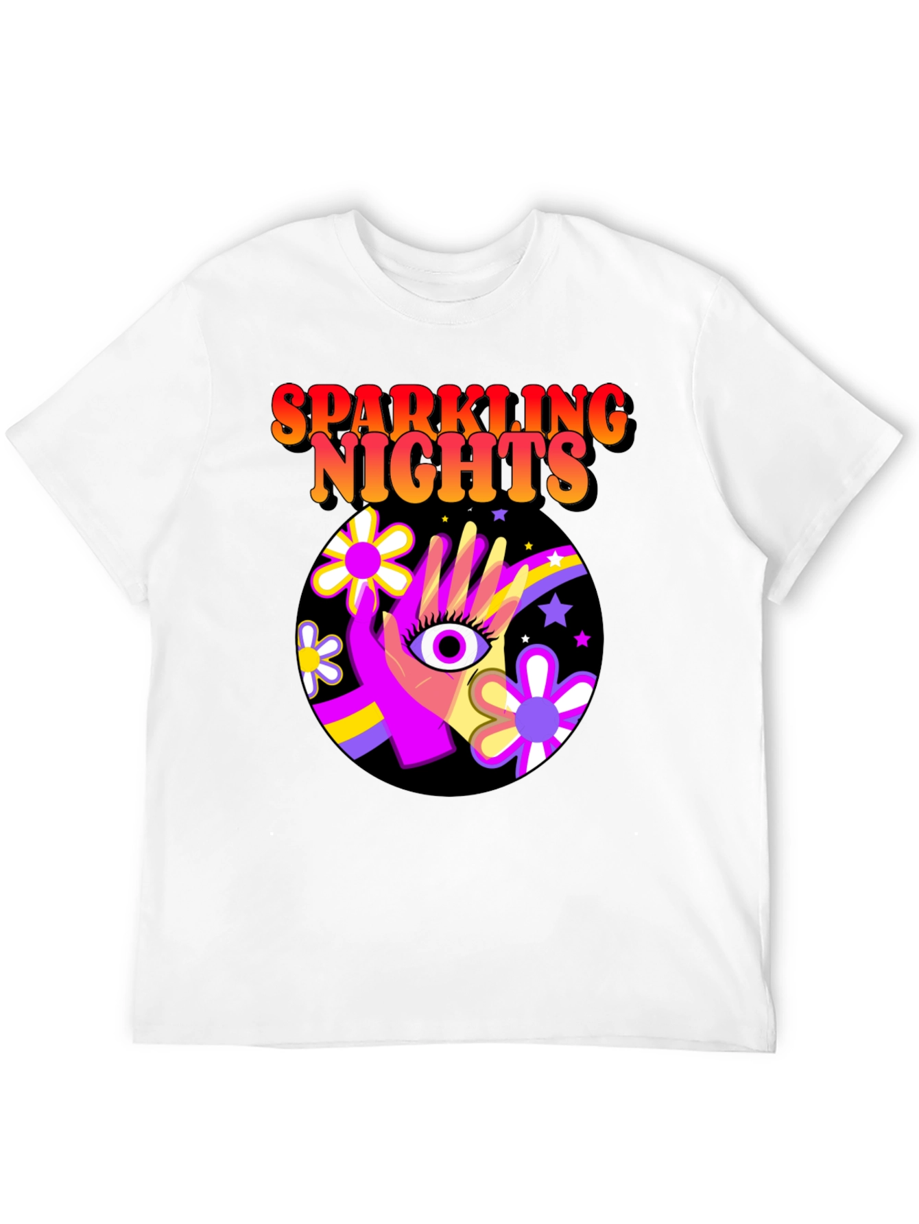 Sparkling Nights Retro T-Shirt