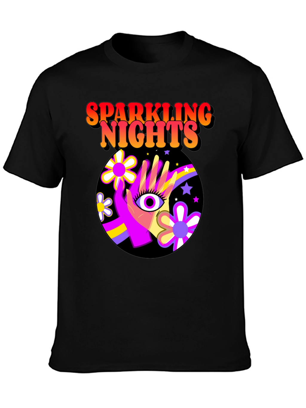 Sparkling Nights Retro T-Shirt