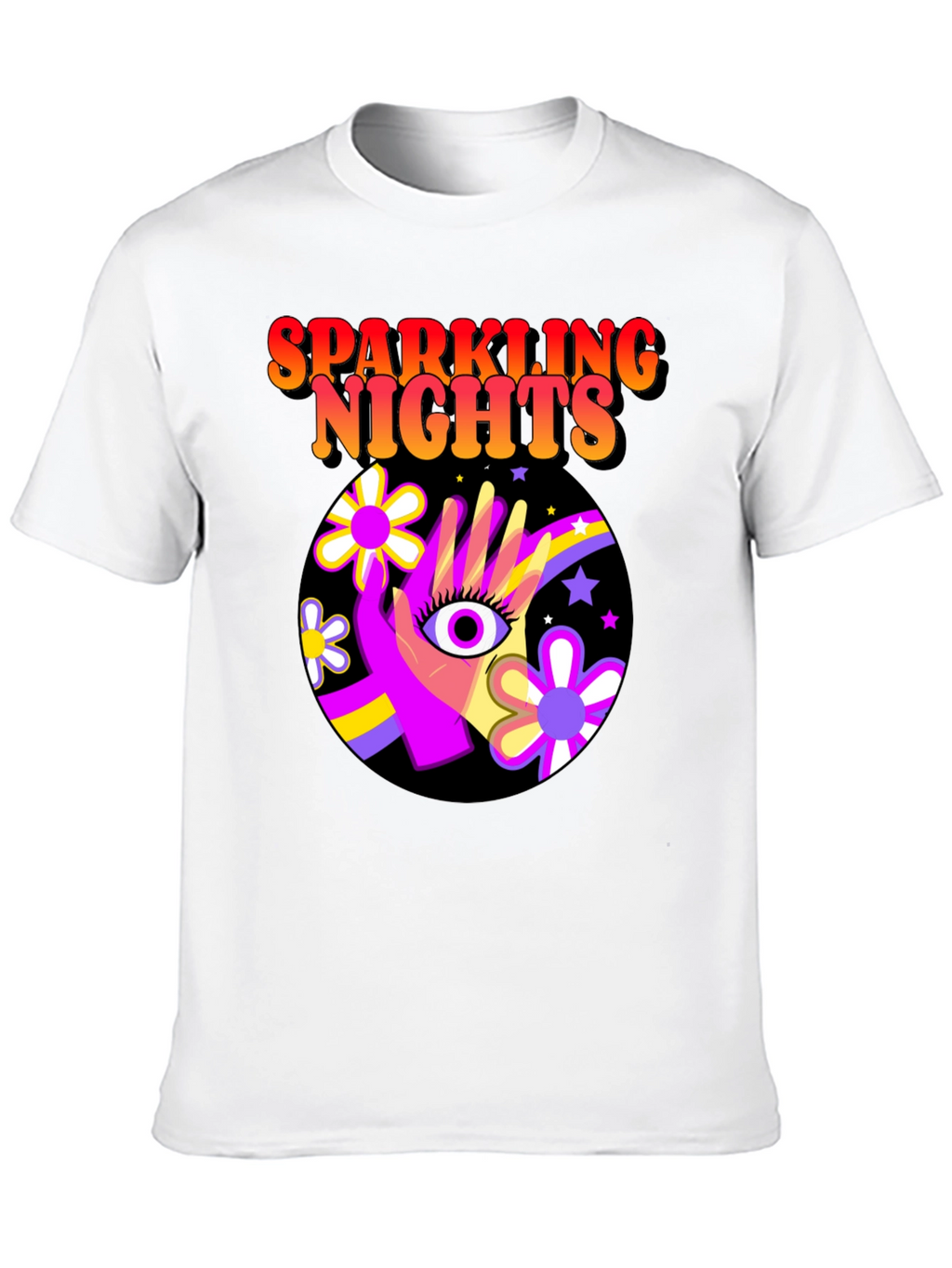Sparkling Nights Retro T-Shirt