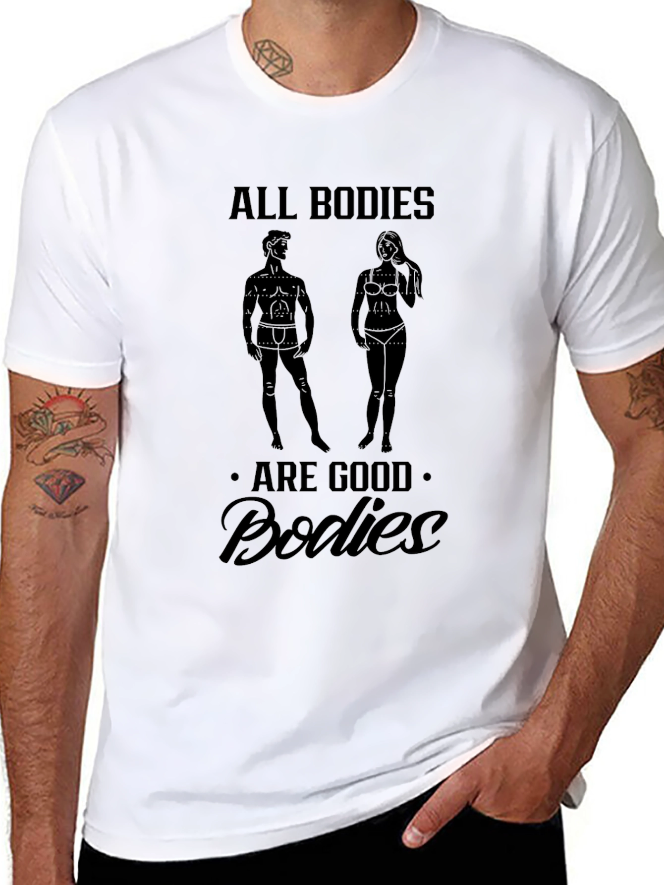 All Bodies Are Good Bodies Graphic Tee