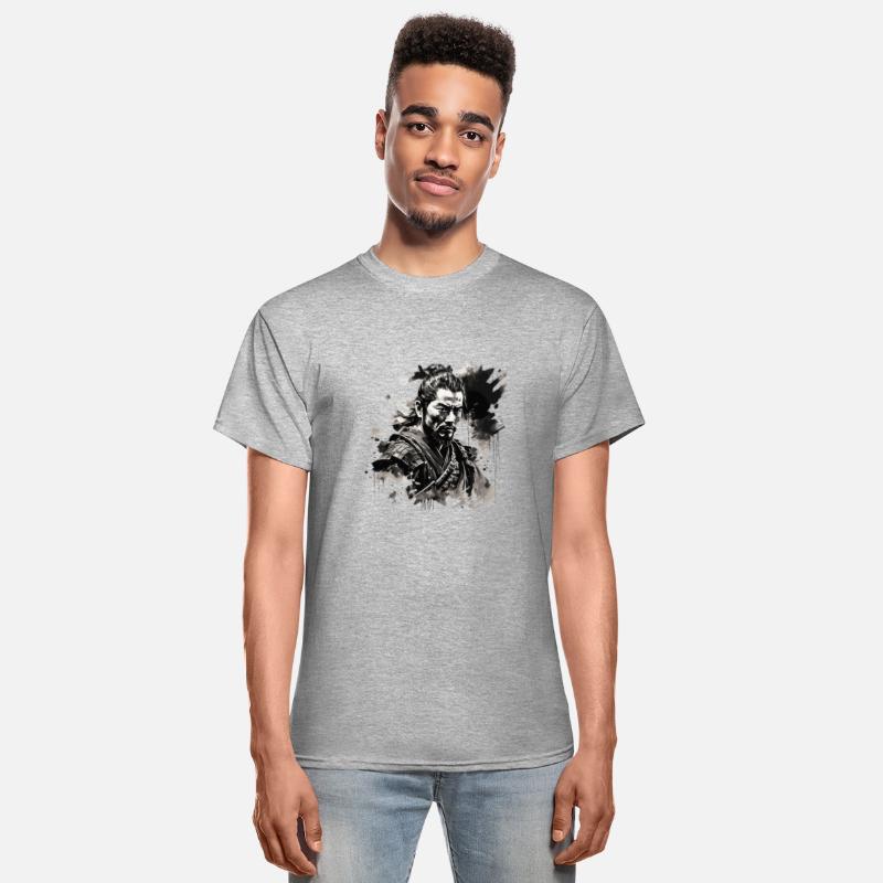 Japanese Ink Painting Samurai Ronin Warrior