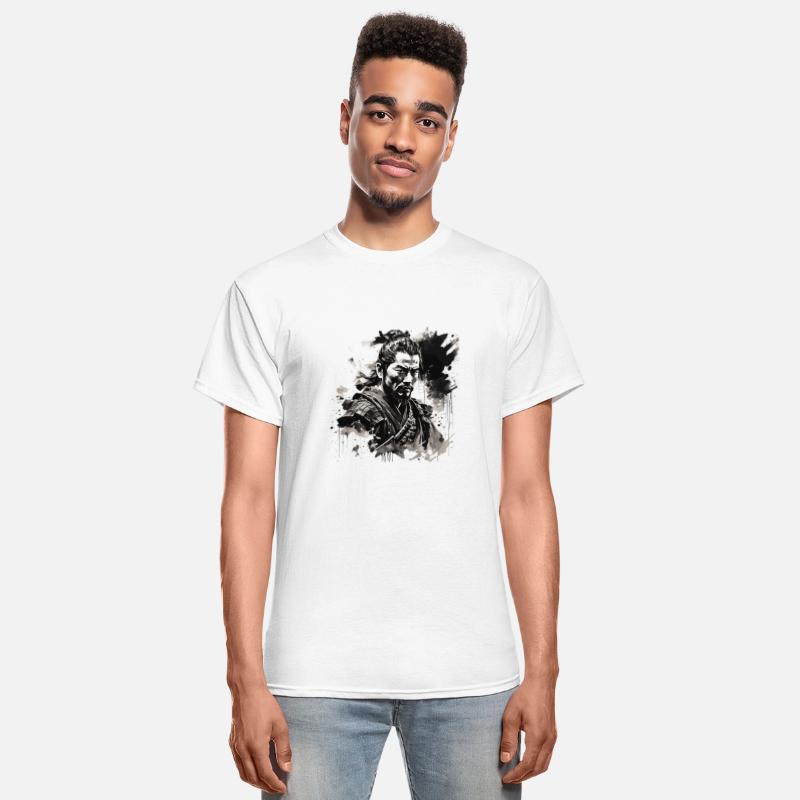 Japanese Ink Painting Samurai Ronin Warrior