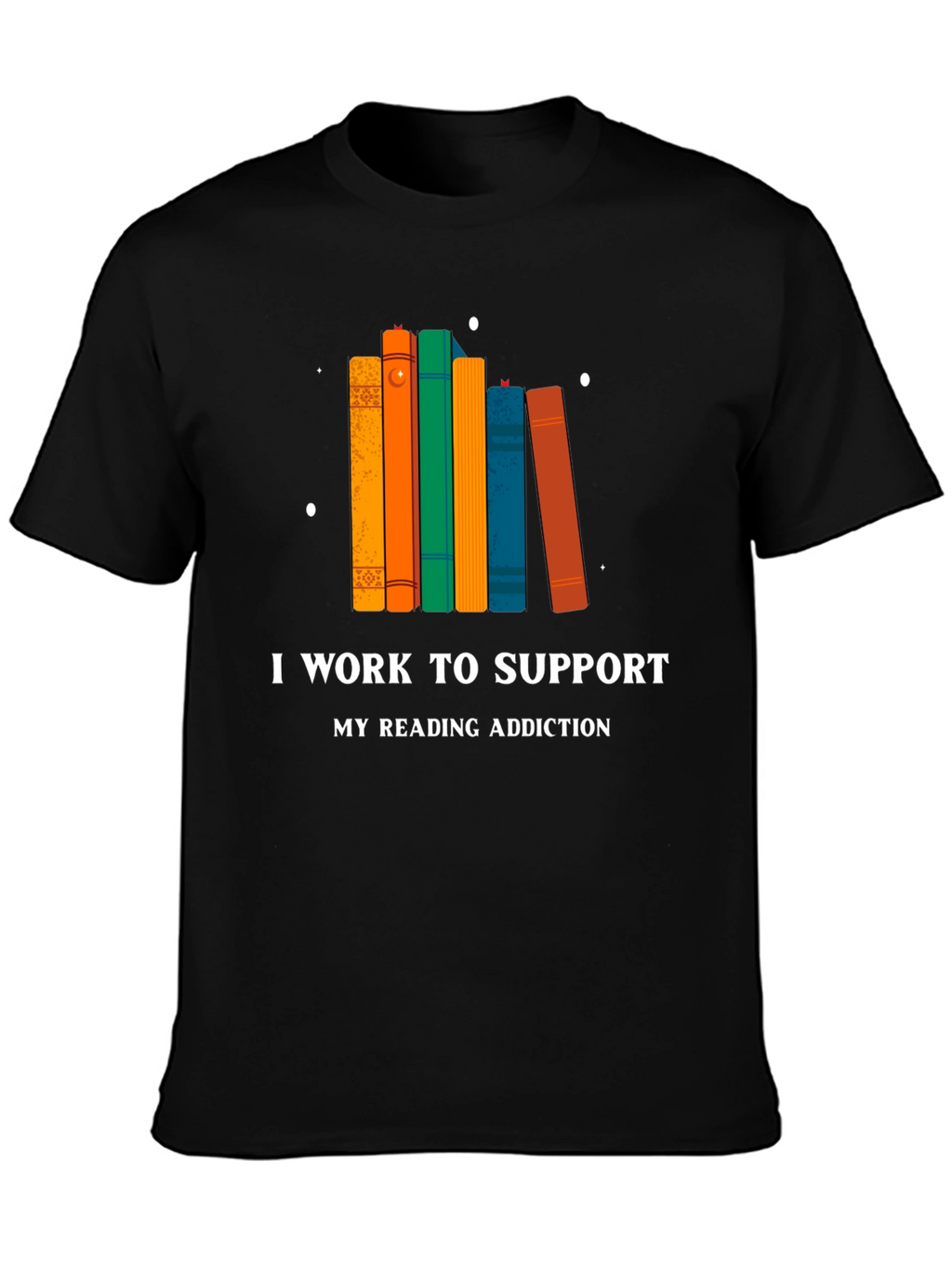 Reading Addiction T-Shirt - Black