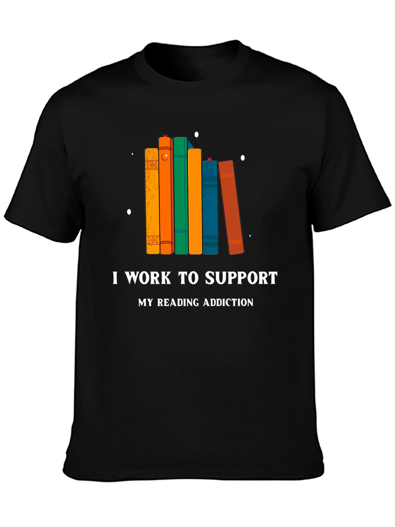Reading Addiction T-Shirt - Black