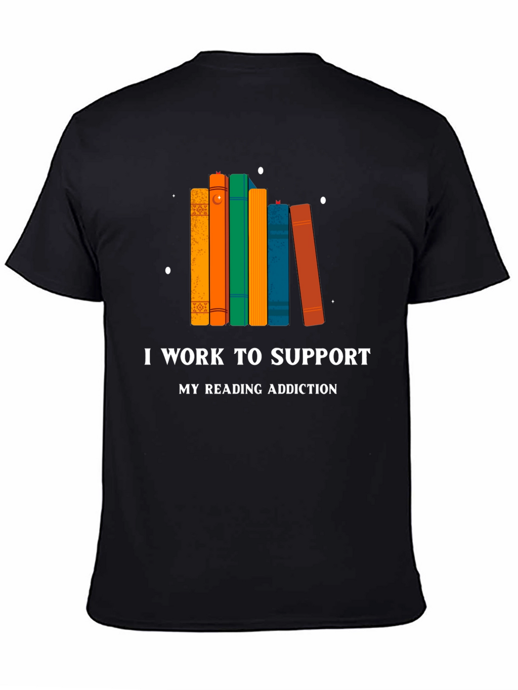 Reading Addiction T-Shirt - Black