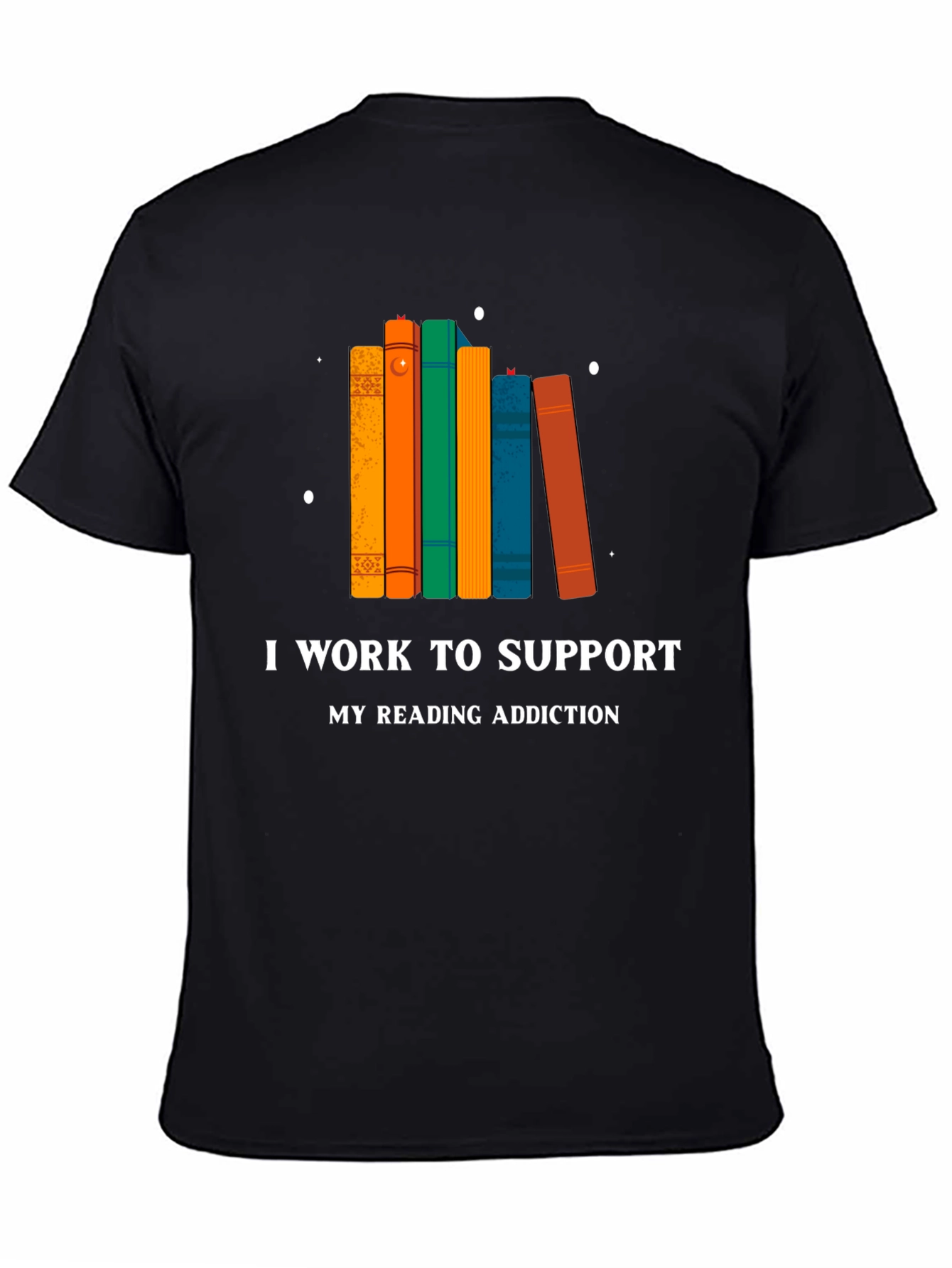 Reading Addiction T-Shirt - Black
