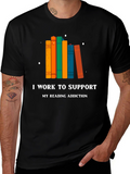 Reading Addiction T-Shirt - Black