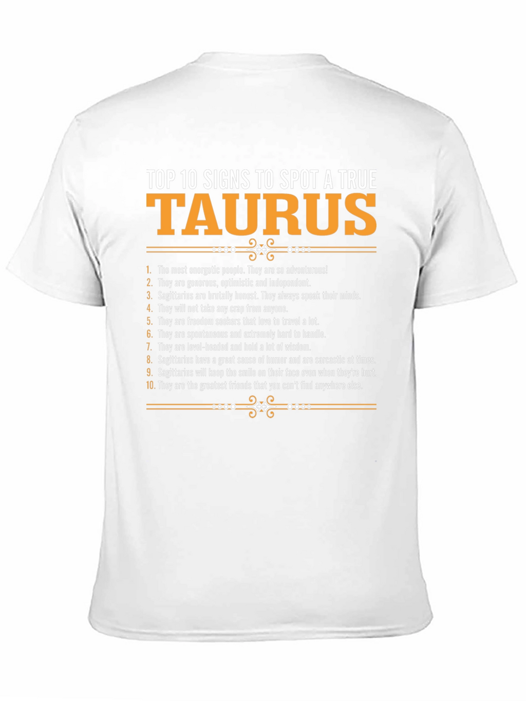 Top 10 Signs True Taurus Zodiac T-Shirt