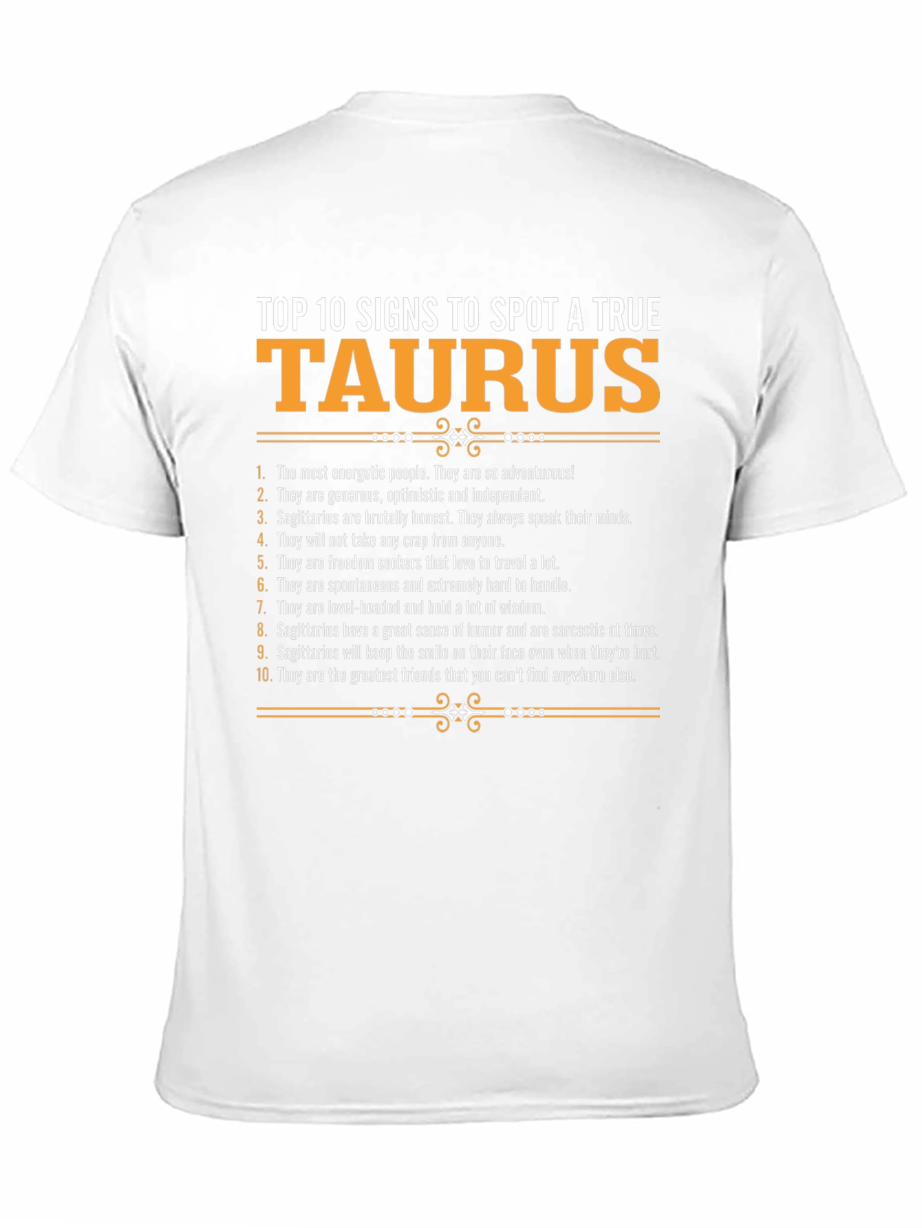 Top 10 Signs True Taurus Zodiac T-Shirt