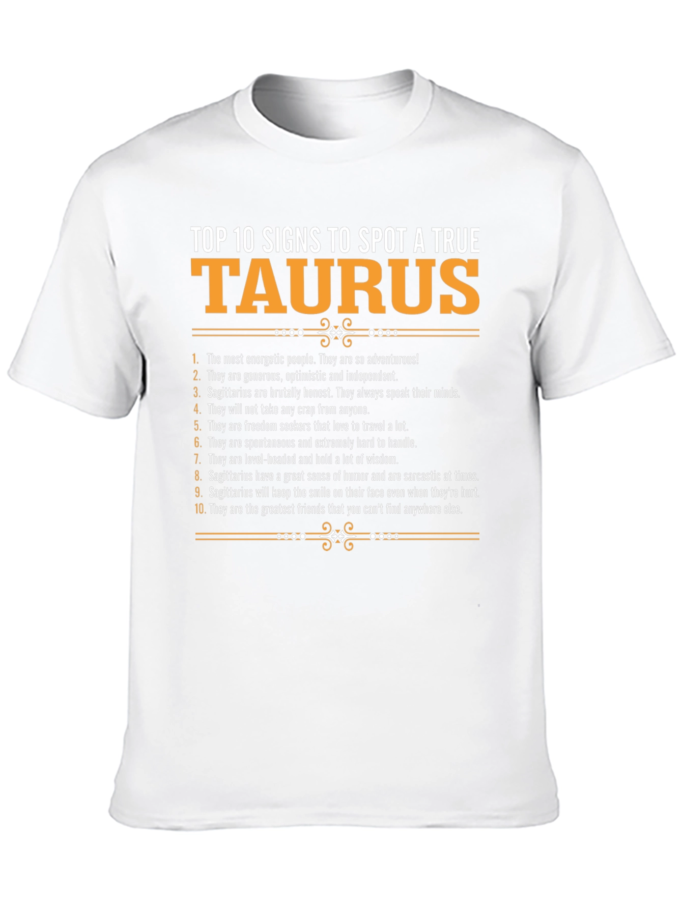 Top 10 Signs True Taurus Zodiac T-Shirt