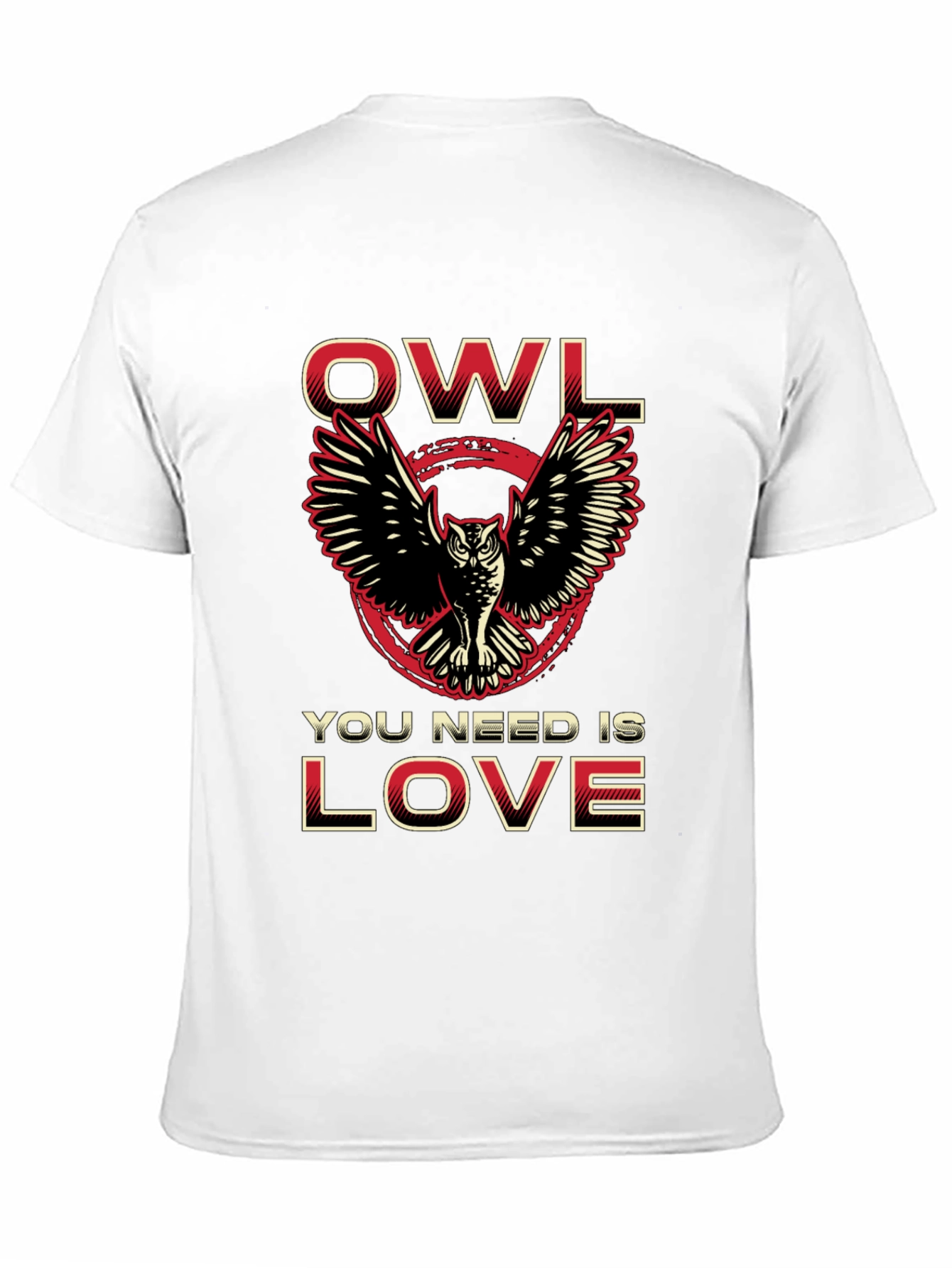Owl You Need Is Love Black Graphic Tee