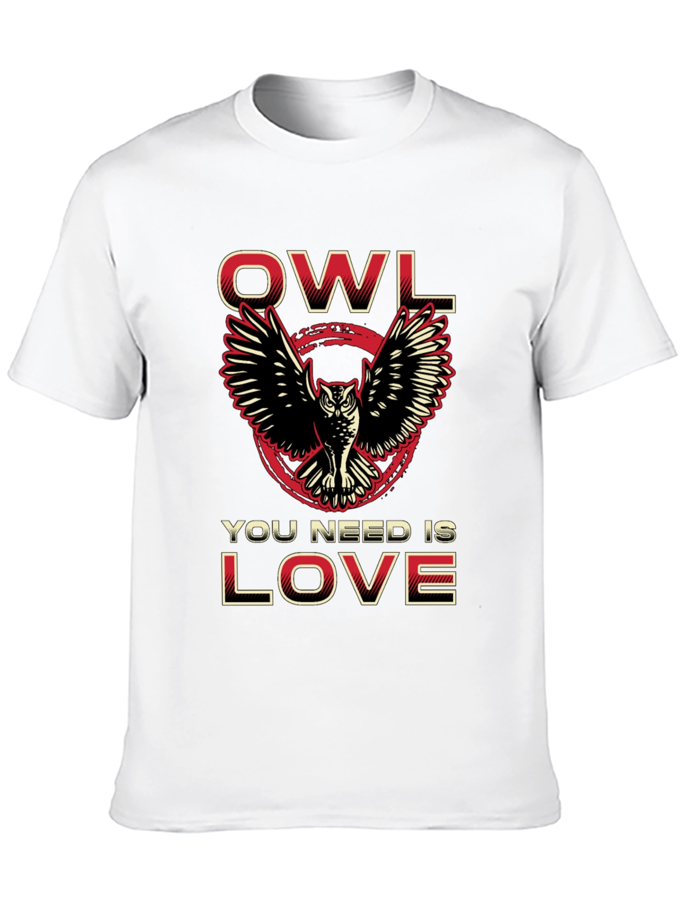 Owl You Need Is Love Black Graphic Tee