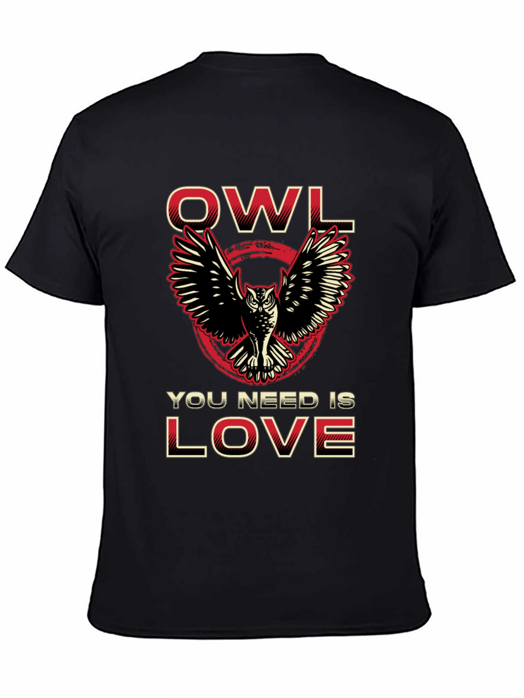 Owl You Need Is Love Black Graphic Tee