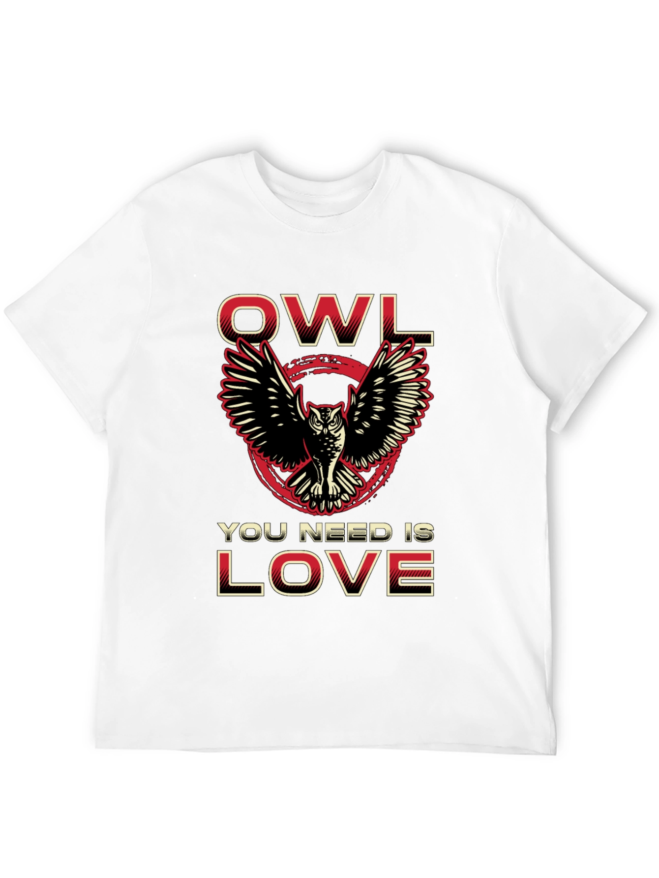 Owl You Need Is Love Black Graphic Tee
