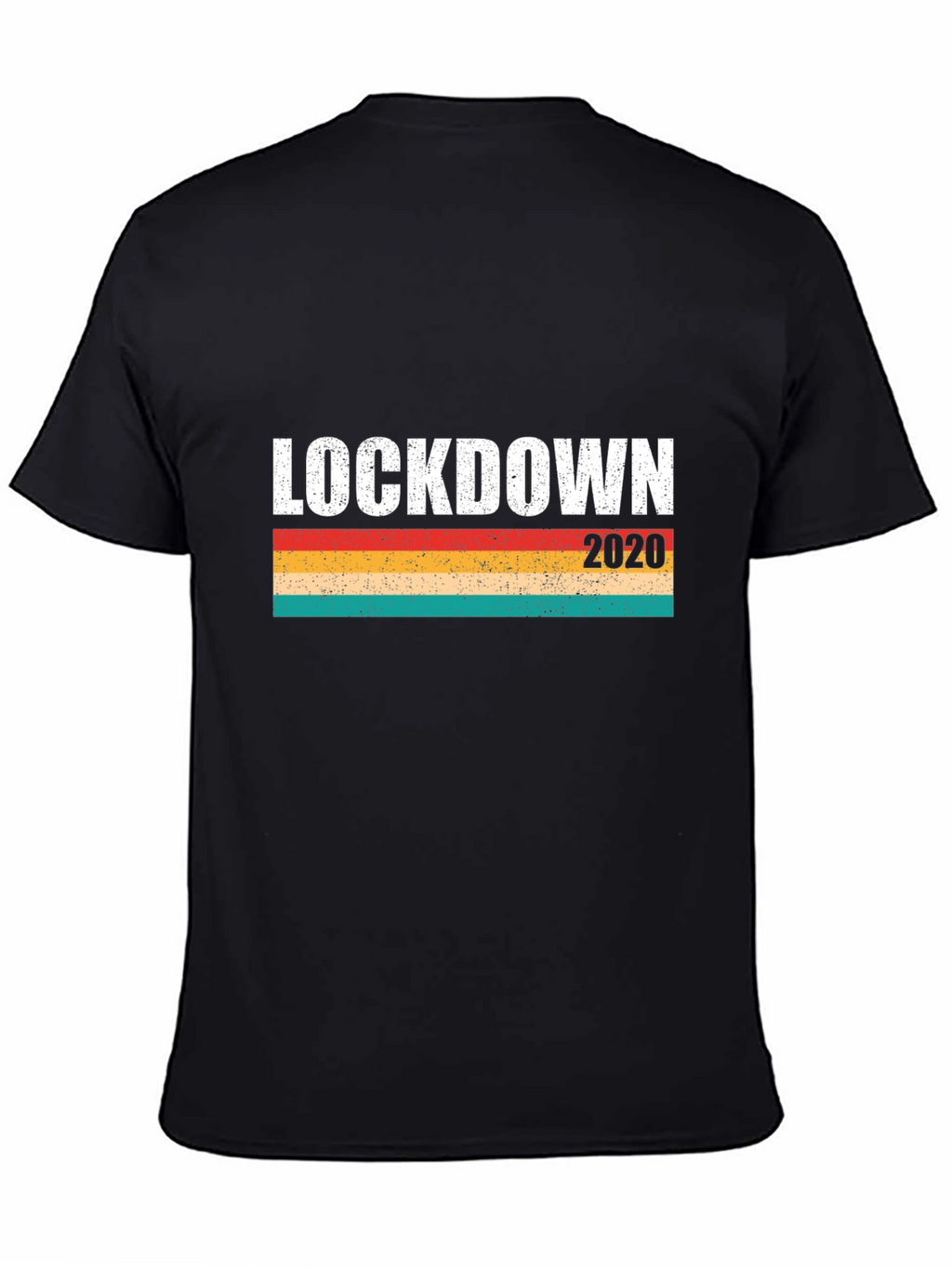 Lockdown 2020 Retro Graphic Tee - Black