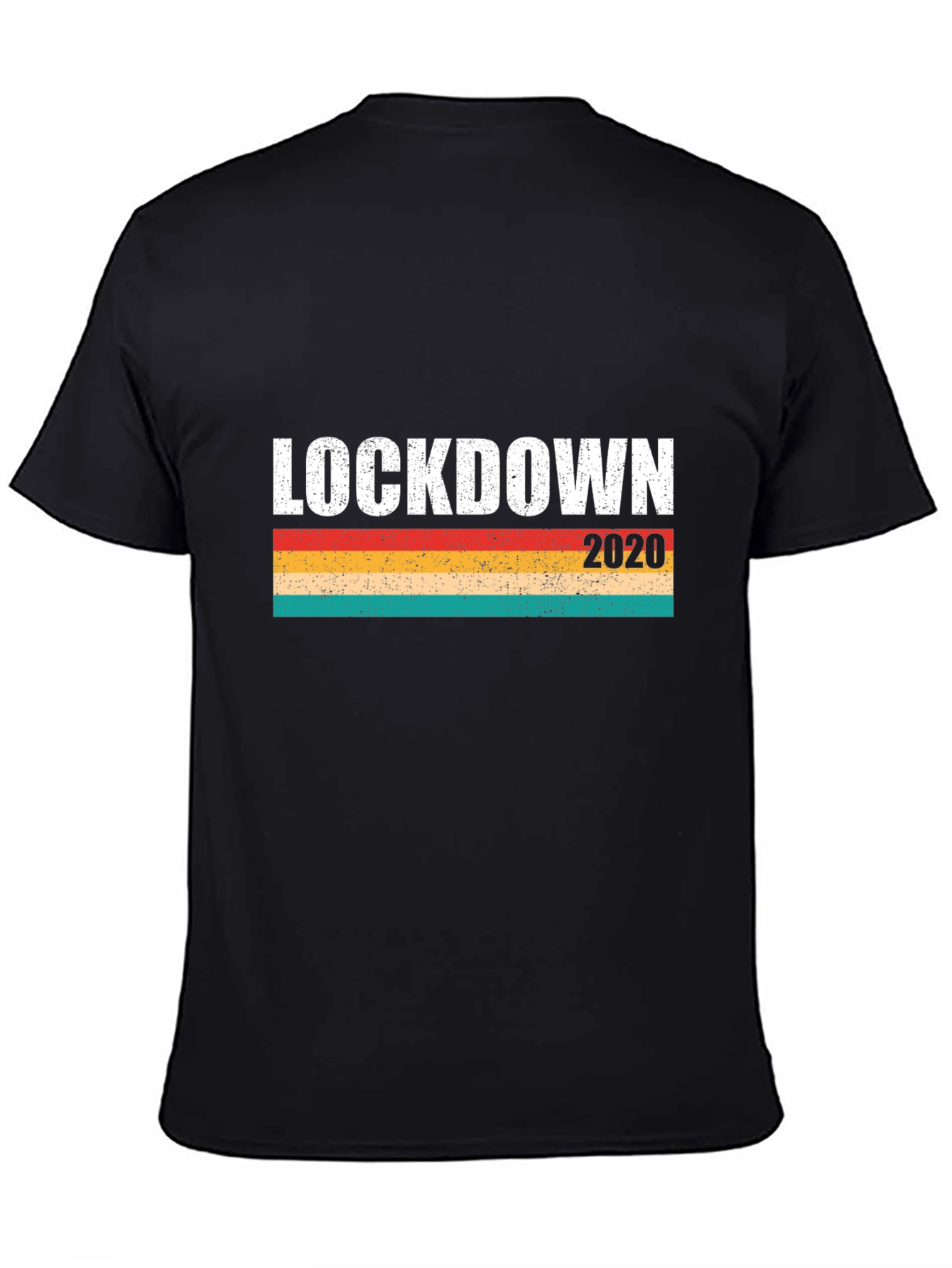 Lockdown 2020 Retro Graphic Tee - Black